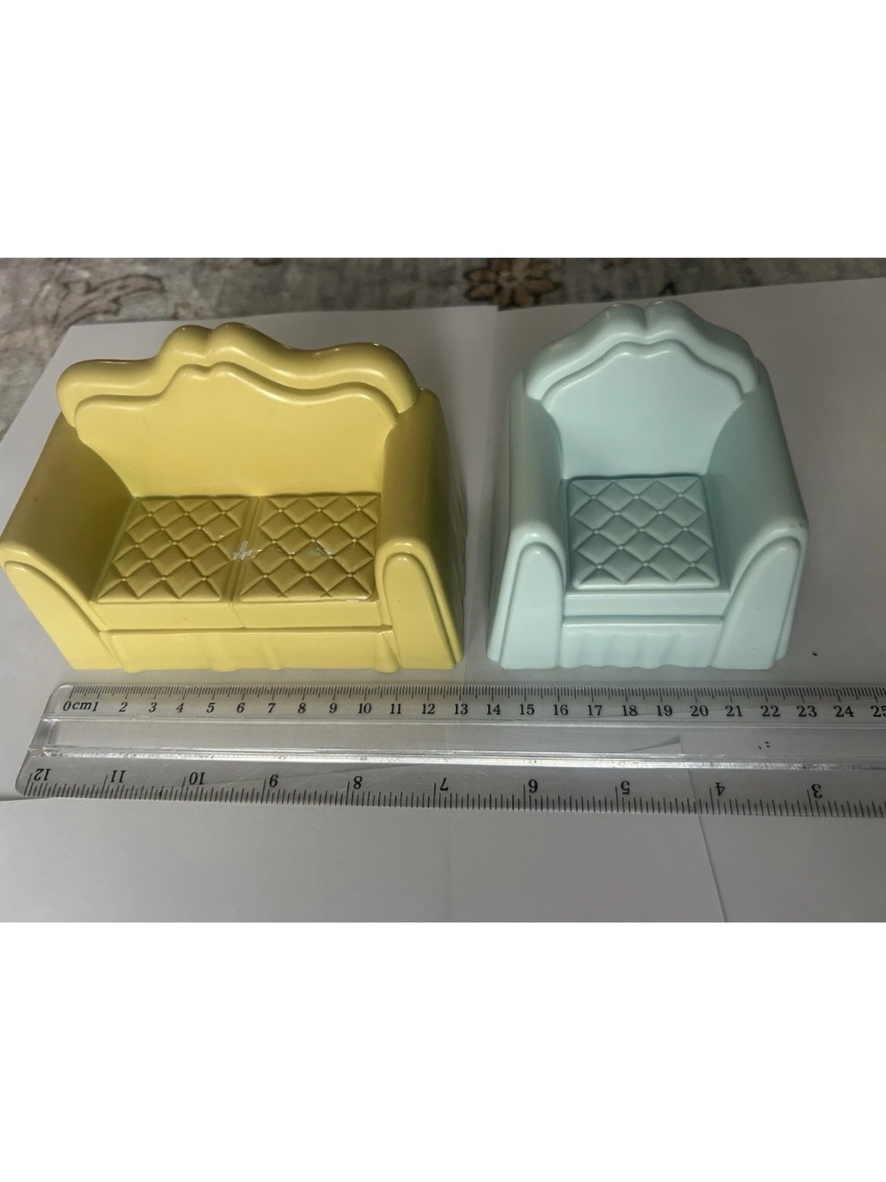 Vintage Playskool Victorian Dollhouse Living Room Furniture 1991